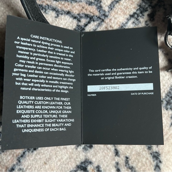 Botkier Valentina Black Pebbled Leather Crossbody Bag Purse - Picture 10 of 12